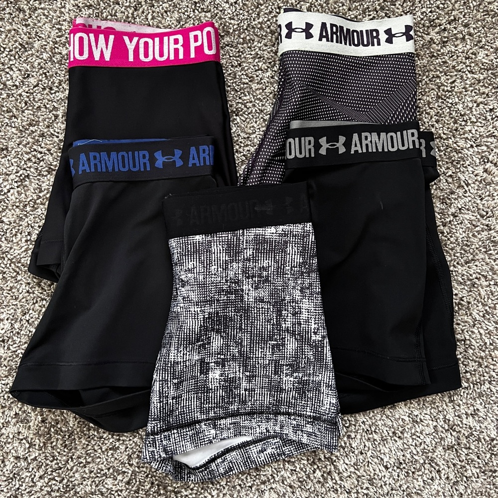 under armour spandex shorts